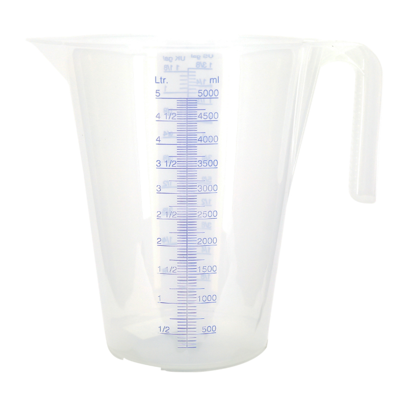 Doseur-broc Pressol en polypropylène gradué transparent 5L