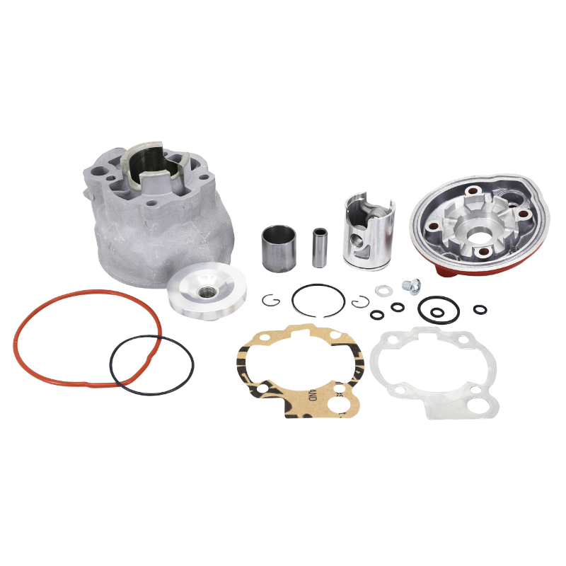 Haut moteur 50 a boite x trem racing pour minarelli 50 AM6-MBK 50 x-power, x-limit-yamaha 50 TZR, dtr-peugeot 50 xps-rieju 50 RS1-BETA 50 rr-aprilia 50 RS 1995+2005 (culasse a plot) -alu Airsal - vue 2