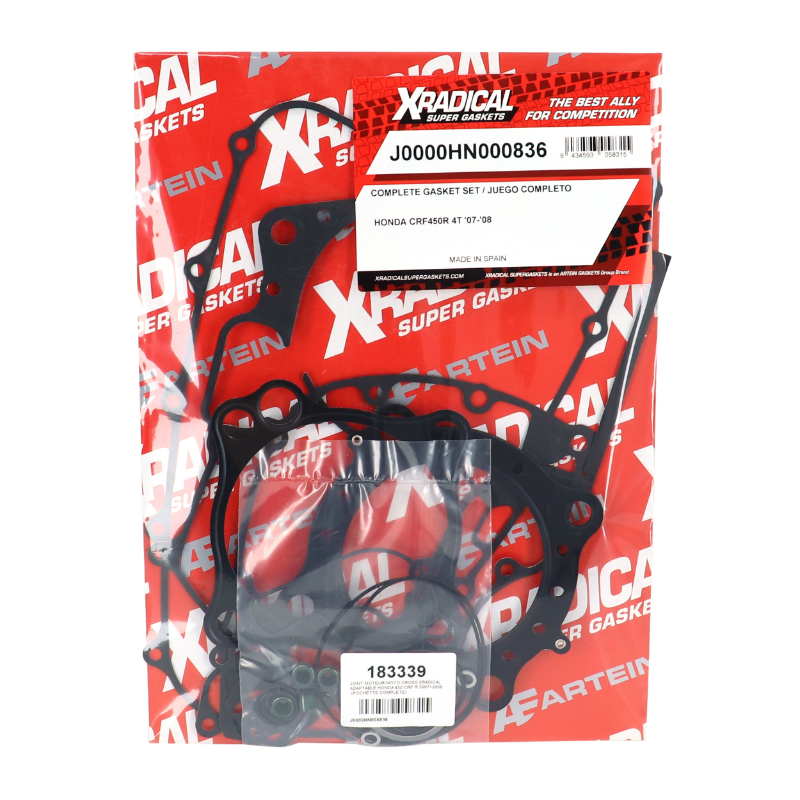 Joint moteur moto-cross adaptable Honda 450 CRF R 2007-2008 pochette complète Xradical - vue 2