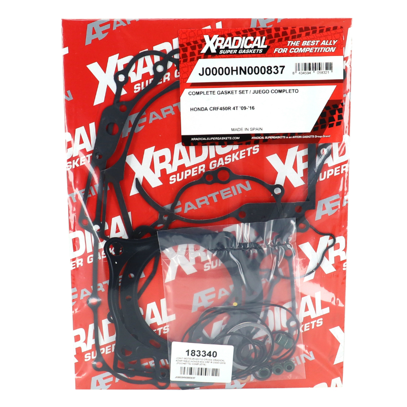 Joint moteur moto cross adaptable Honda 450 CRF-R 2009-2016 pochette complète XRADICAL - vue 2