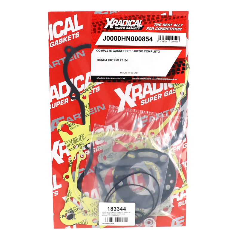 Joint moteur moto-cross adaptable Honda 125 CR 2004 pochette complète Xradical - vue 2