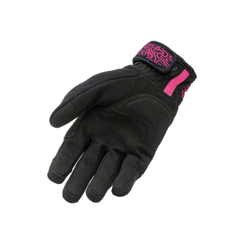 Gants ete tucano femme miky lady noir-rose graphic t 8 (m) (homologue en 13594:2015-CE) (compatible ecran tactile) - vue 3