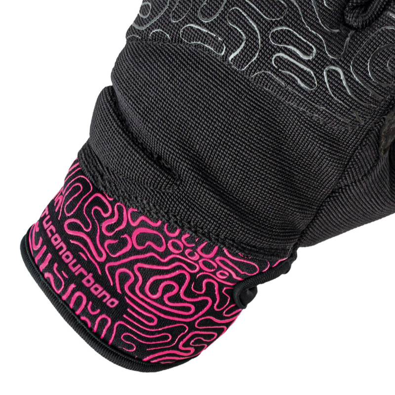 Gants ete tucano femme miky lady noir-rose graphic t 8 (m) (homologue en 13594:2015-CE) (compatible ecran tactile) - vue 5