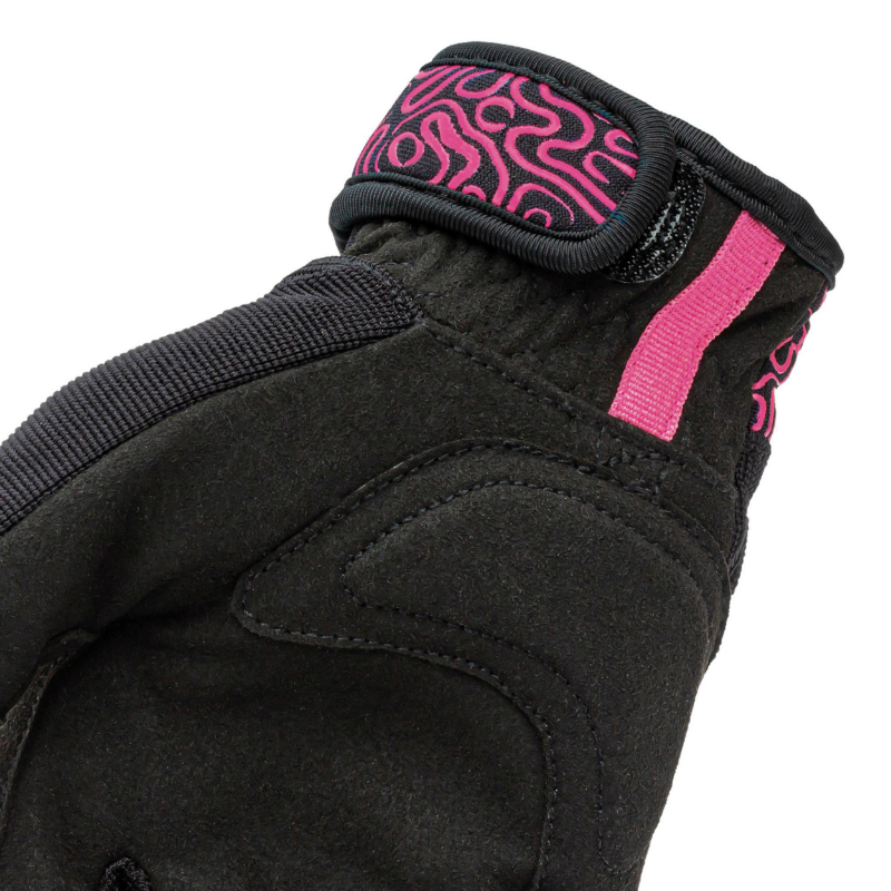Gants ete tucano femme miky lady noir-rose graphic t 8 (m) (homologue en 13594:2015-CE) (compatible ecran tactile) - vue 7