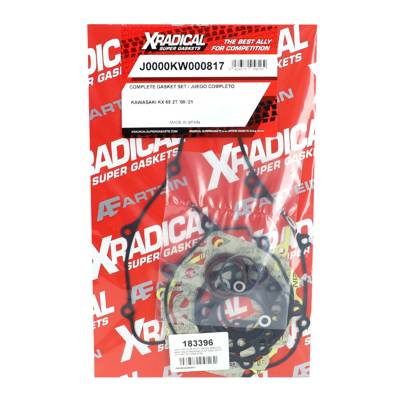 Joint moteur moto cross adaptable Kawasaki 65 KX 2000-2019 pochette complète XRADICAL - vue 2