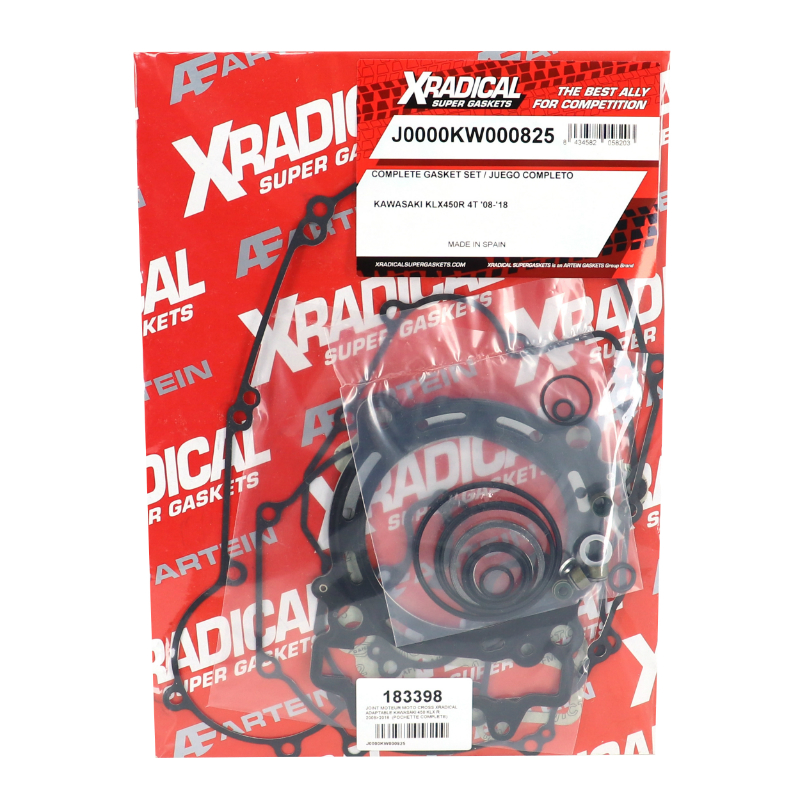Joint moteur moto-cross adaptable Kawasaki 450 KLX-R 2008-2018 pochette complète XRADICAL - vue 2