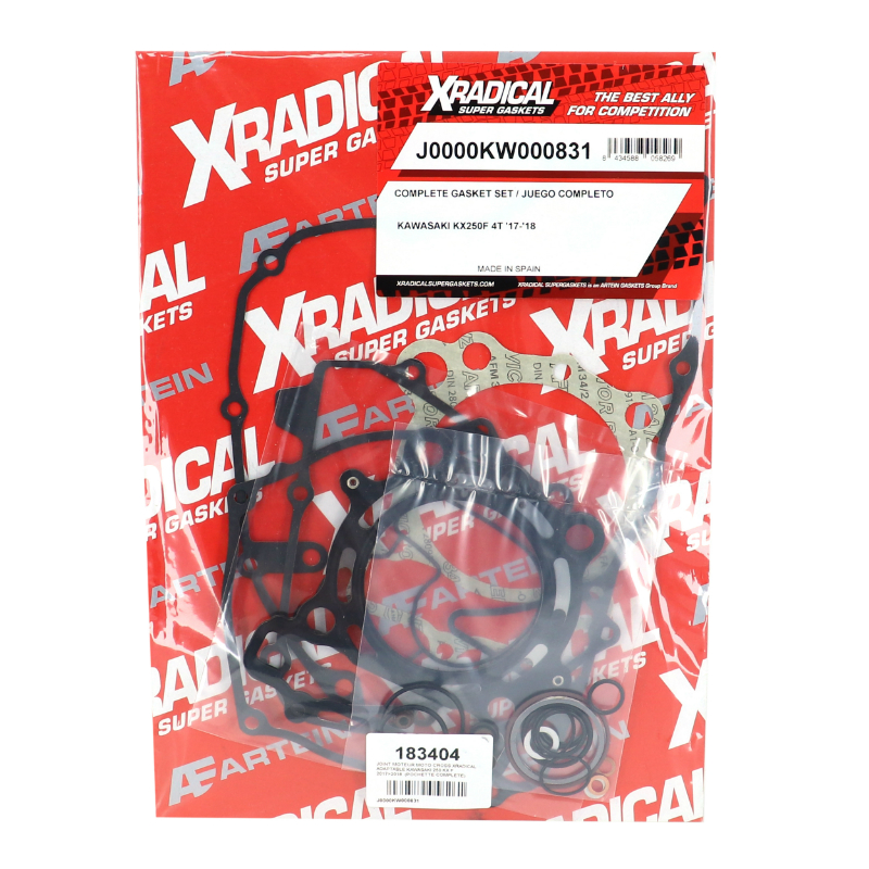 Joint moteur moto-cross adaptable Kawasaki 250 KX-F 2017-2018 pochette complète Xradical - vue 2
