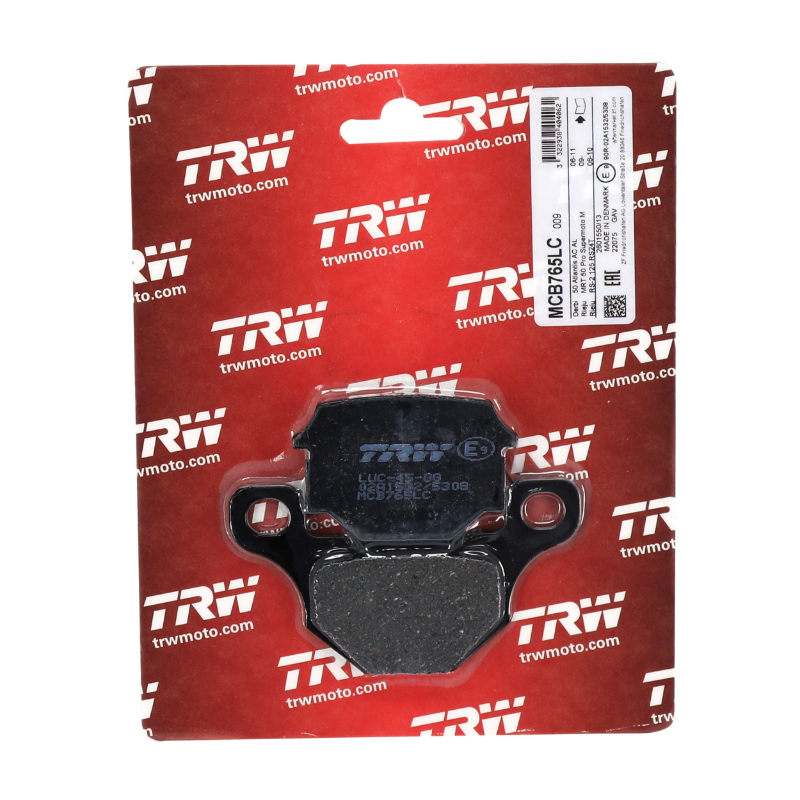 Plaquette de frein TRW MCB765 LC pour Rieju 50 MRT - Derbi 125 GPR 2009+ - Aprilia 125 RS4 2011+ - vue 2