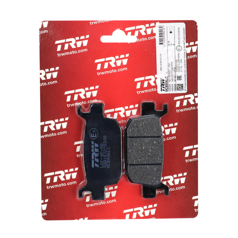 Plaquette de frein TRW MCB806 LC - vue 2