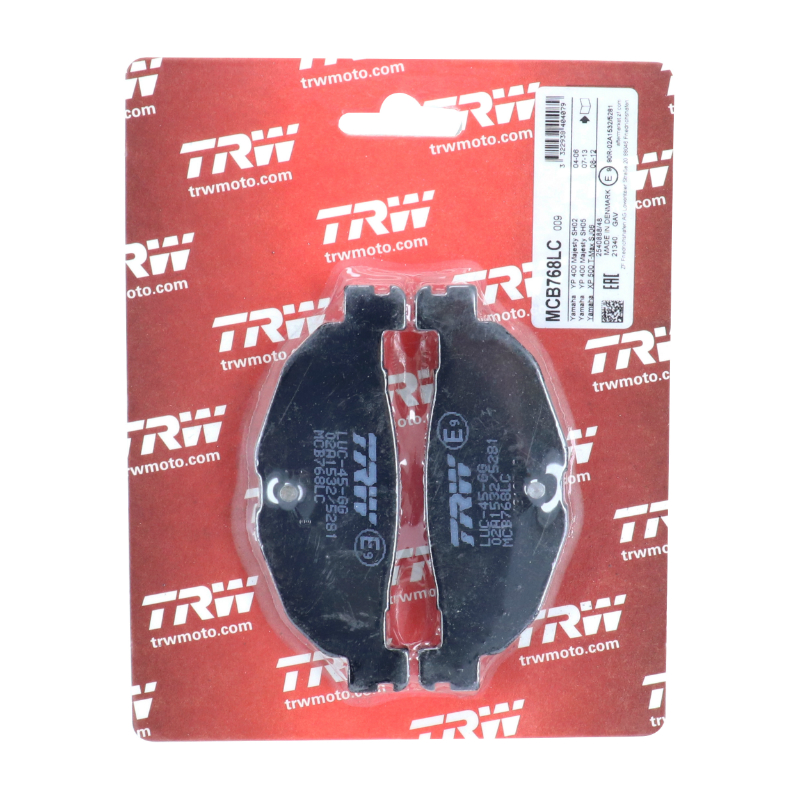 Plaquette de frein TRW pour Yamaha 500 TMAX 2004-2011 AR, 400 Majesty 2004-2011 AR (MCB768 LC) - vue 2