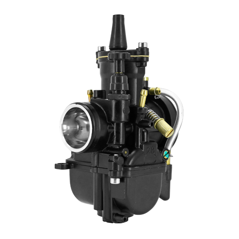 Carburateur PWK 28 noir à boisseau plat avec powerjet et starter à tirette P2R - vue 4