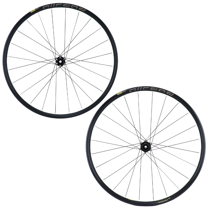 Roues gravel route 700 Mavic Allroad Disc Centerlock noir 12-11-10V Shimano axe traversant 12x100/12x142 tubeless ready - vue 2