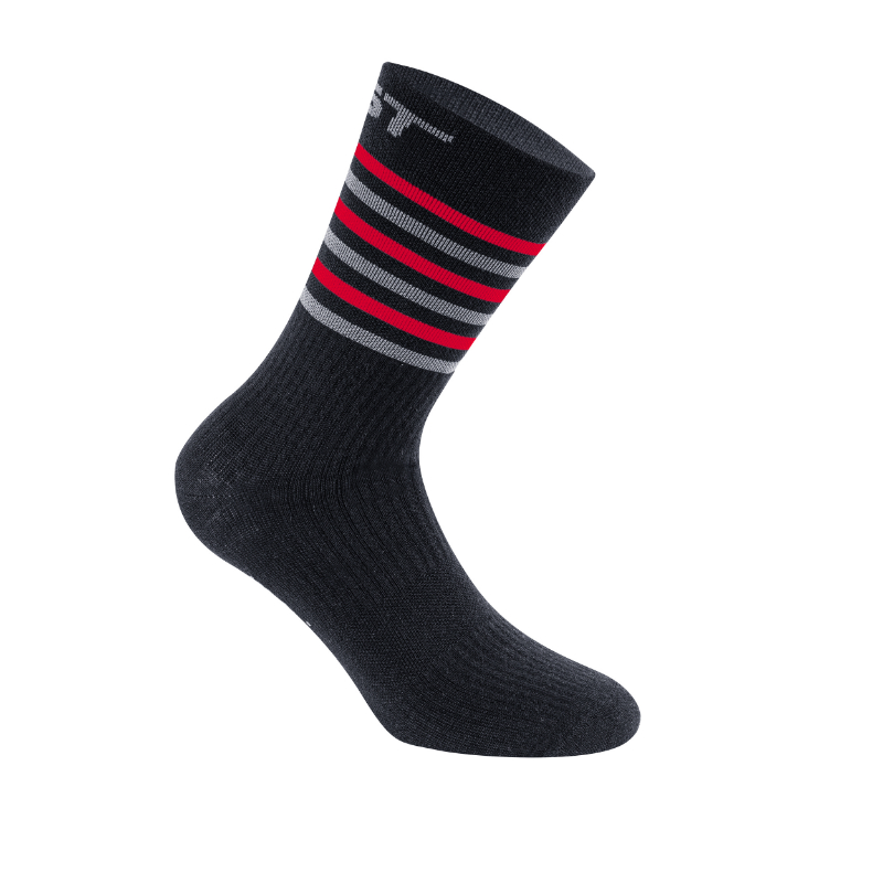CHAUSSETTES - SOCQUETTES HIVER GIST CLIMATIC NOIR-ROUGE 36-39 (PAIRE) ANTIBACTERIEN   -5874