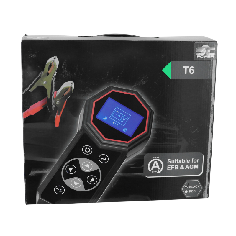 Testeur de batterie professionnel SC POWER SCT06 12V écran digital interface tactile - vue 6
