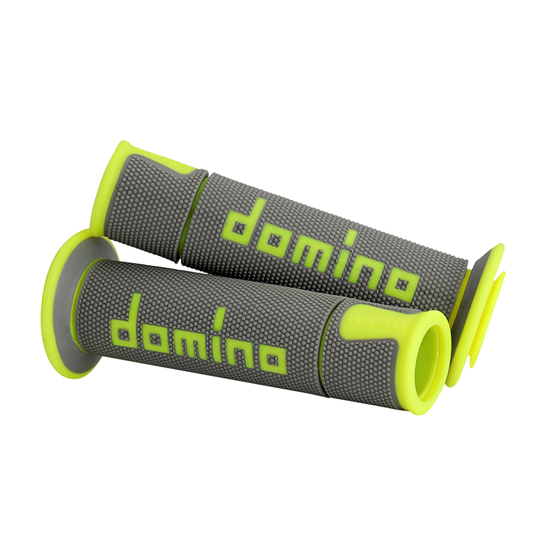 Revêtement de poignée Domino A450 gris-jaune fluo 120-125 mm (paire) - vue 2