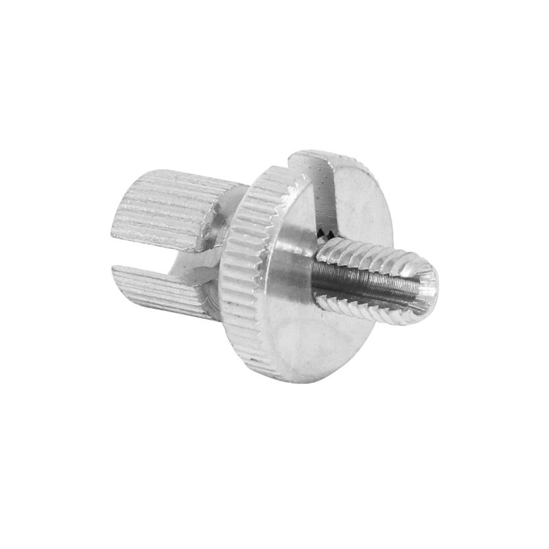 Vis creuse tendeur de câble cyclo diamètre M6 avec molette aluminium Domino - vue 2