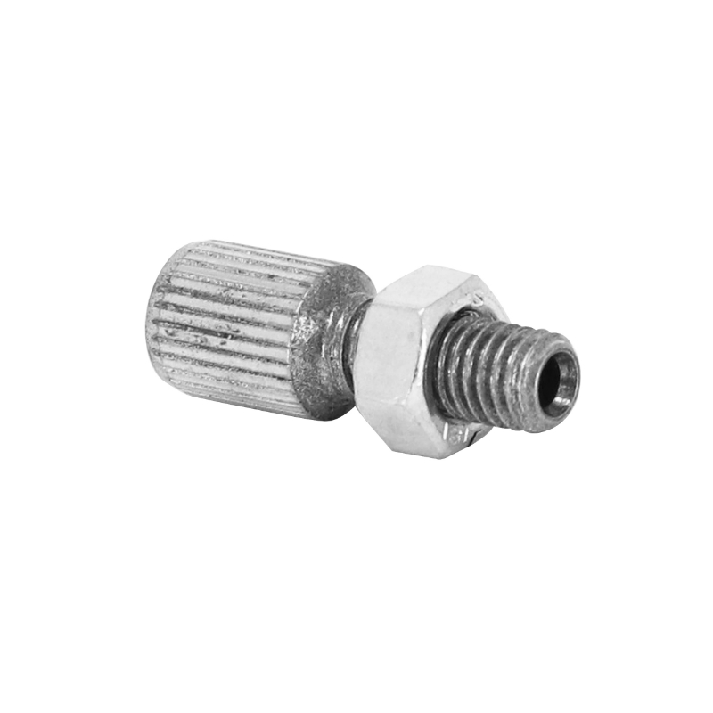 Vis creuse tendeur de câble cyclo diamètre M5 avec molette alu Domino - vue 2