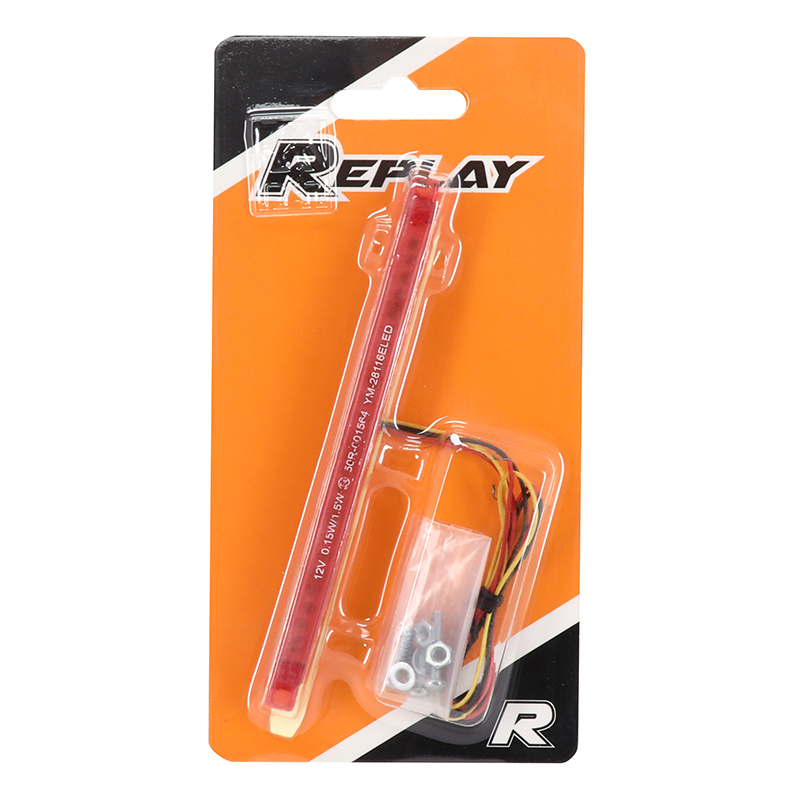 Feu arrière universel Replay à LEDs barrette rouge 24 LEDs homologué CE - vue 4