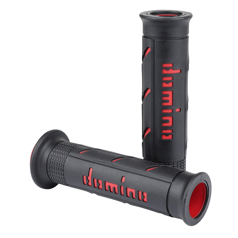 Revêtement de poignée Domino A250 noir-rouge 120-125 mm (paire)