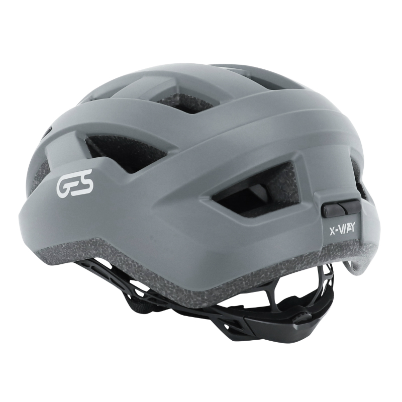 Casque vélo adulte GES Route-Gravel X-Way gris métal taille 54-58 In-Mold - vue 5