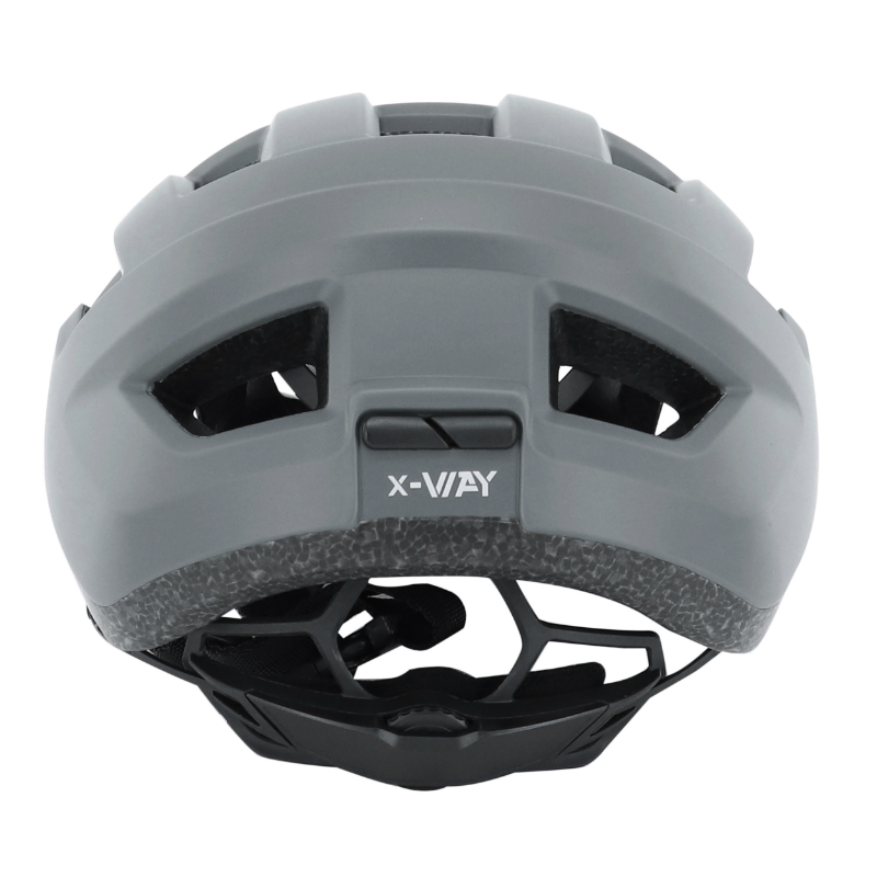 Casque vélo adulte GES Route-Gravel X-Way gris métal taille 54-58 In-Mold - vue 6