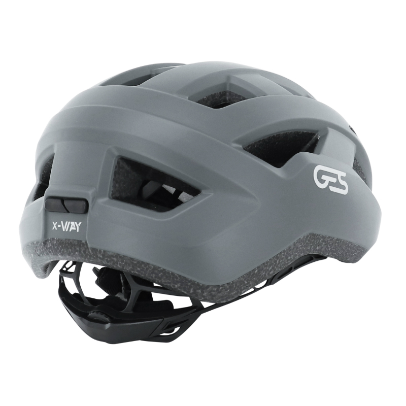 Casque vélo adulte GES Route-Gravel X-Way gris métal taille 54-58 In-Mold - vue 7