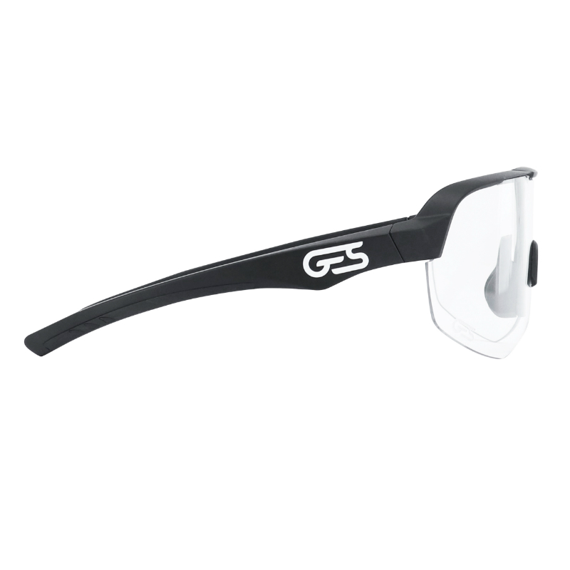 Lunettes vélo adulte GES Alpha photochromiques monture noir verres indice 0 à 3 - vue 3