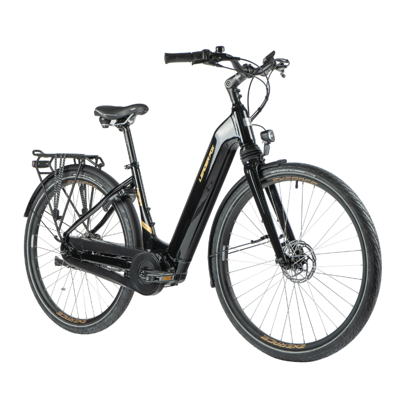 VELO ELECTRIQUE-VAE CITY 28 LEADER FOX NEBA MIXTE NOIR 8V SHIMANO NEXUS MOTEUR CENTRAL BAFANG M420 36V 80Nm BATTERIE 15Ah (20'' - H52cm - TAILLE L - POUR ADULTE DE 178cm à 185cm)