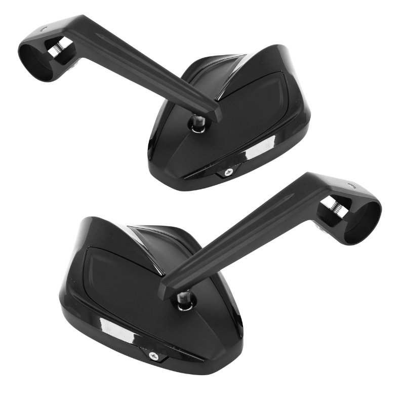 Rétroviseur moto AVOC Arkan embout de guidon aluminium noir adaptateur 7-8" ou 1" (paire) homologué CE - vue 3