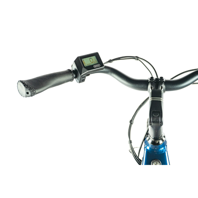 Velo electrique-vae city 28 Leader Fox neba mixte bleu tigre 8V shimano nexus moteur central bafang M420 36V 80NM batterie 15AH (16,5'' - H43CM - taille s - pour adulte de 158CM à 168CM) - vue 5