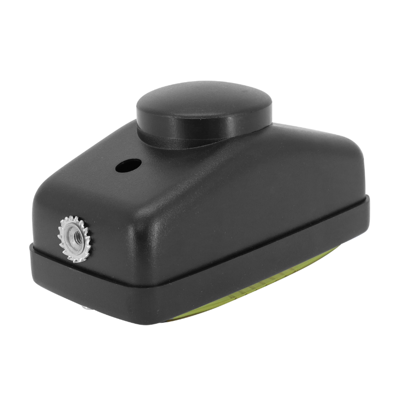 Phare-projecteur cyclo universel rectangle noir vitre jaune diam 140 mm (ampoule BA20D) Sélection P2R - vue 3
