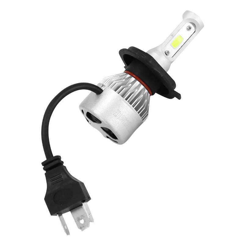 Ampoule LED H4 12V culot P43T 8000 lumens 6500K avec ventilateur de refroidissement aluminium (lot de 2) - Sélection P2R - vue 2