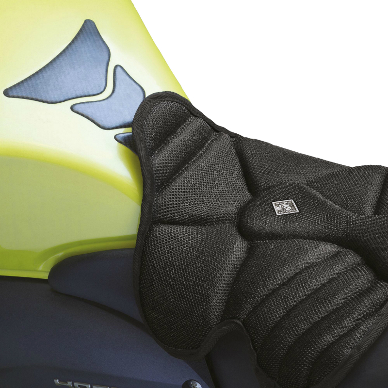 Couvre-selle moto Tucano Cool Fresh noir court 420x420 mm - vue 2