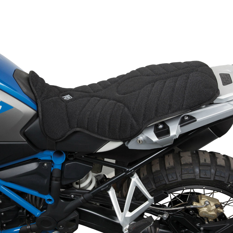 Couvre-selle moto Tucano Cool Fresh noir long 750x430 mm - vue 2