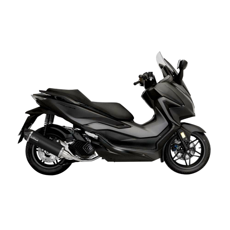 Silencieux Leovince SBK nero inox Honda 125 Forza 2021+ Euro 5 avec catalyseur homologué CE - Ref 14076K - vue 4