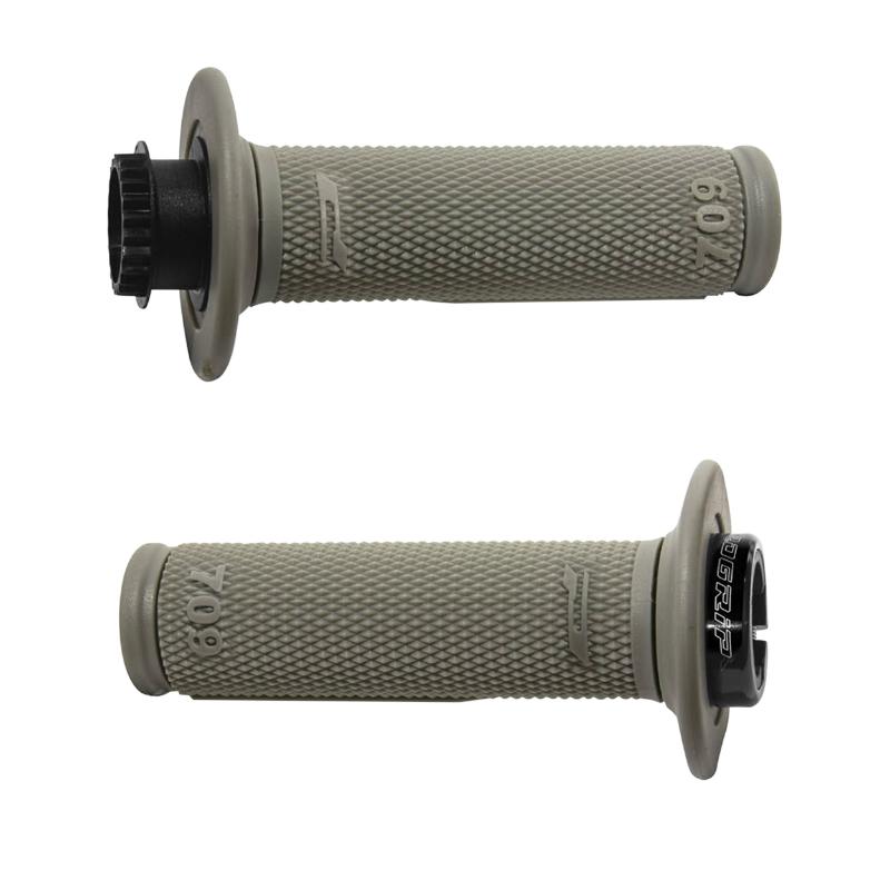 Revêtement de poignée Progrip 709 Diamond Waffle gris 115 mm lock-on (paire) - vue 2