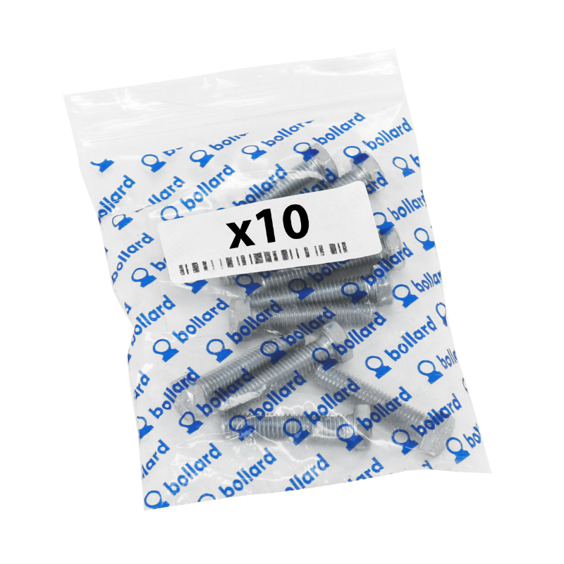 Vis tête hexagonale M6 x 16 mm acier zingué sachet de 10 pièces Sélection P2R - vue 3