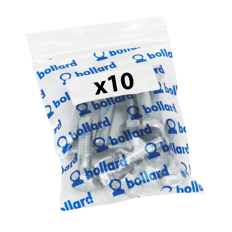 Vis tête hexagonale M8 x 10 mm acier zingué Sélection P2R (sachet de 10 pièces) - vue 3