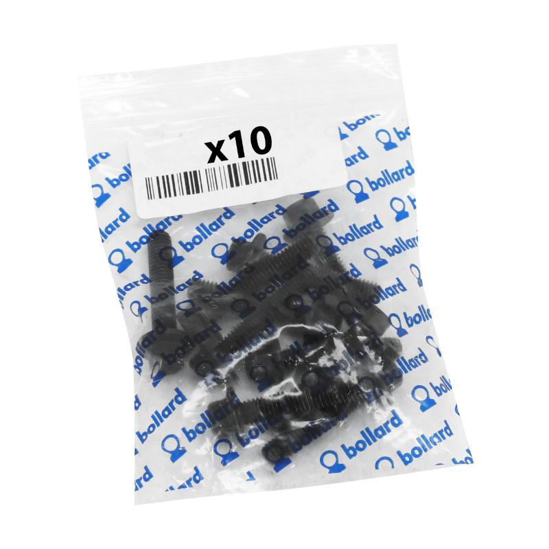 Vis 6 pans épaulé M6 x 25 mm noir SW8 Sélection P2R (sachet de 10 pièces) - vue 3