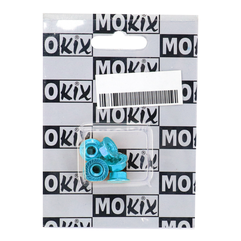 Écrou 6 pans épaulé M6 aluminium bleu Sélection P2R (sachet de 6 pièces) - vue 2