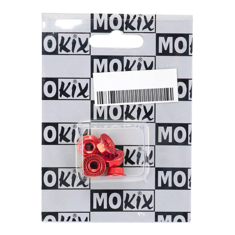 Écrou 6 pans épaulé M6 aluminium rouge Sélection P2R (sachet de 6 pièces) - vue 2