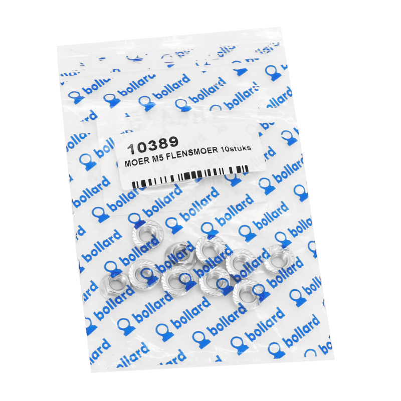 Écrou 6 pans épaulé M5 acier - Sélection P2R (sachet de 10 pièces) - vue 2