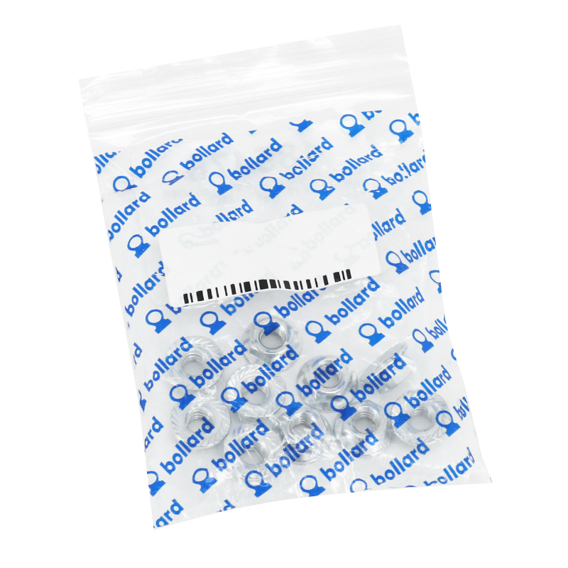 Écrou 6 pans épaulé M6 acier (sachet de 10 pièces) Sélection P2R - vue 3