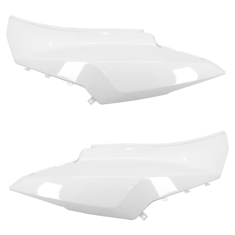 Carénage arrière scooter adaptable Sym 50-125 Orbit II 2T-4T blanc (paire) P2R