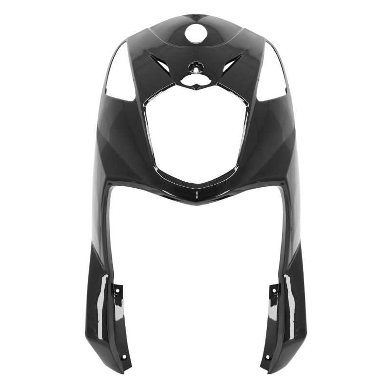 Carénage-tablier avant scooter adaptable SYM 50-125 Orbit II 2T-4T noir brillant P2R - vue 2