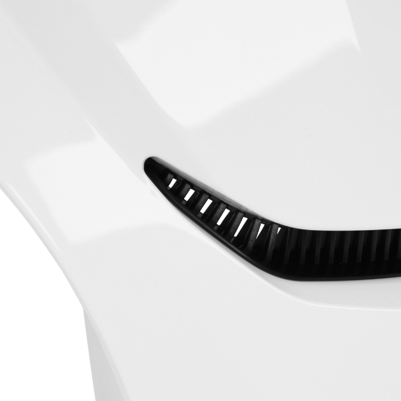 Carénage tablier avant supérieur P2R Peugeot 50 Kisbee 2T/4T blanc brillant - vue 3