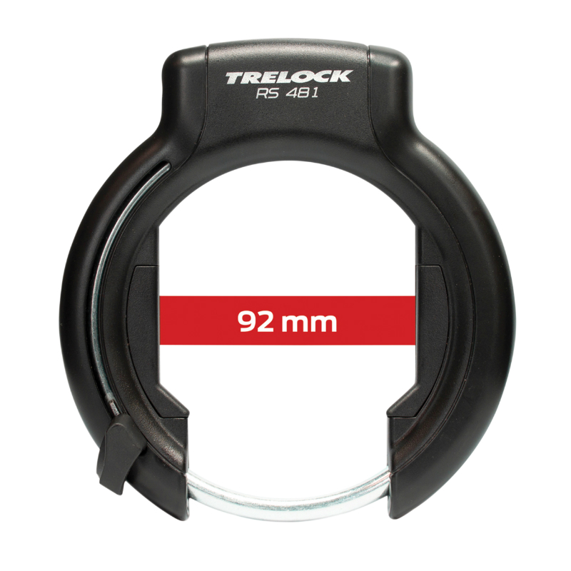 Antivol vélo fer à cheval Trelock RS481 noir avec fixation - vue 3