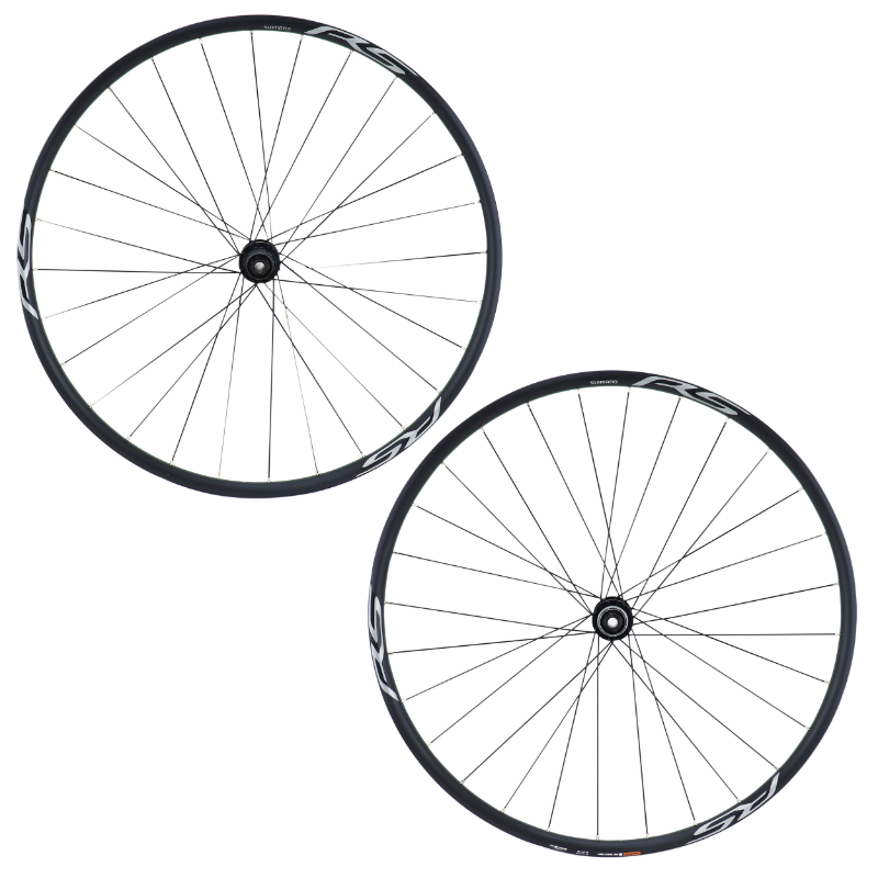 Roues route 700 Shimano WH-RS171 frein à disque noir 12-11-10V axe traversant 12x100 et 12x142 (paire) - vue 2
