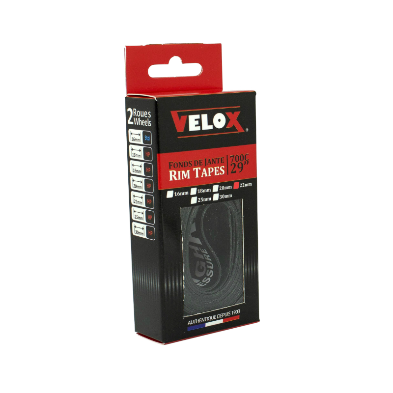 Fond de jante Velox roue 700C-VTT 29" haute pression 22 mm (lot de 2) - vue 2