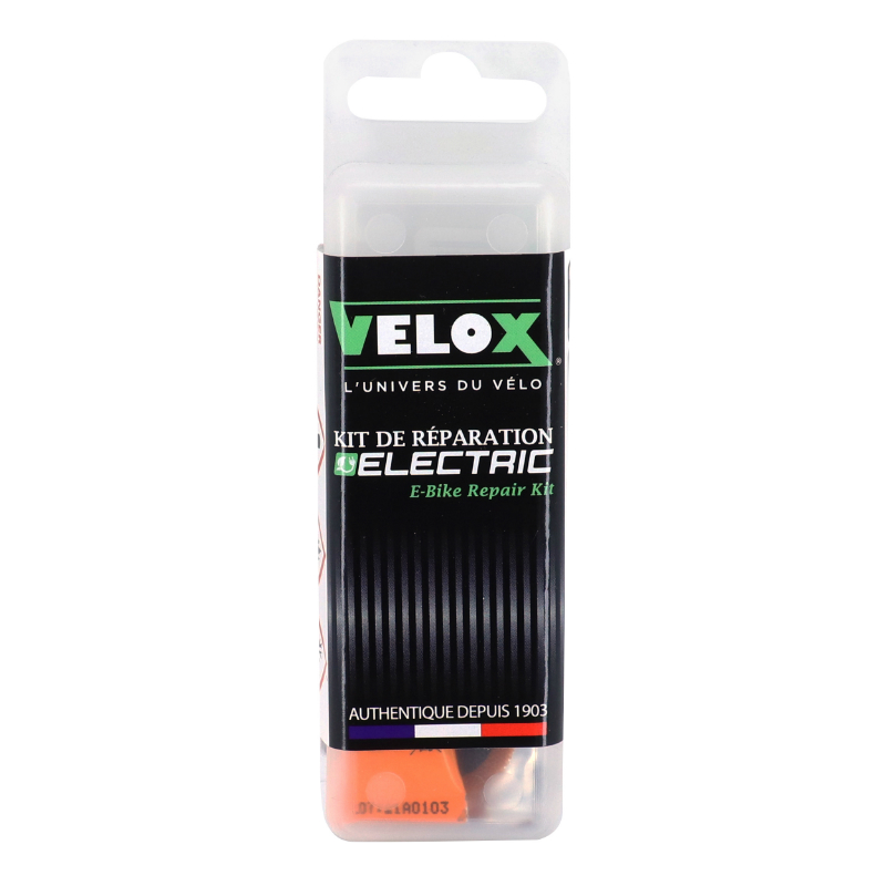 Kit réparation chambre à air VELOX électrique e-bike - 6 patchs 25 mm + 1 patch 24-34 mm + 1 patch 32-50 mm + colle 5 g + râpe acier - vue 2